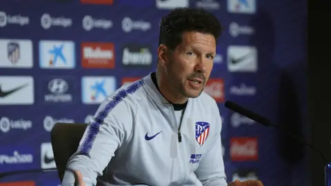 Simeone, en rueda de prensa Simeone, en rueda de prensa