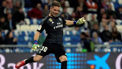 El portero francés del Real Madrid, Luca Zidane El portero francés del Real Madrid, Luca Zidane