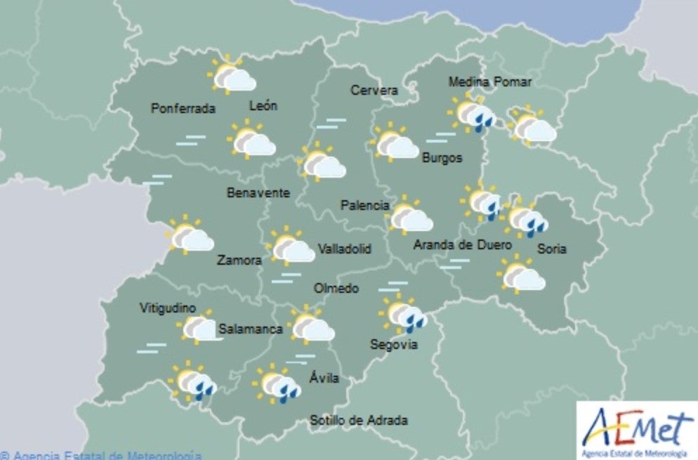 El Tiempo para las próximas horas El Tiempo para las próximas horas