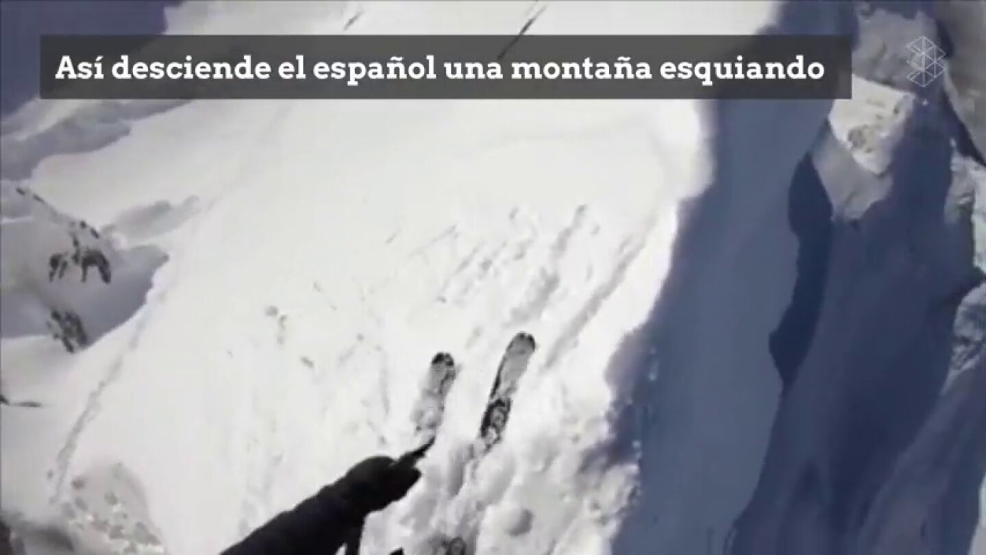 Pone los pelos de punta: el brutal descenso esquiando de Kilian Jornet