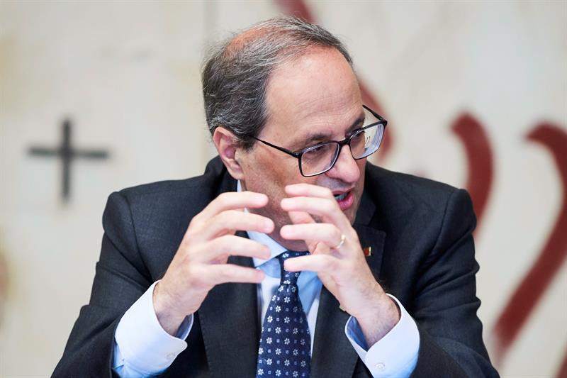 Quim Torra anuncia que este miércoles pedirá a Pedro Sánchez una reunión "urgente" Quim Torra anuncia que este miércoles pedirá a Pedro Sánchez una reunión "urgente"