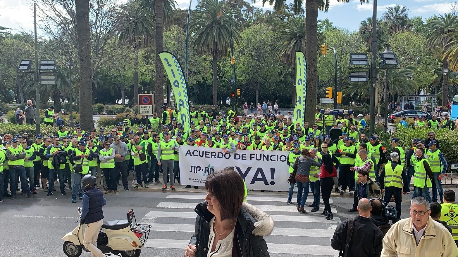 Manifestación SIPAN Policía Local de Málaga.