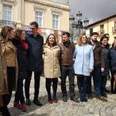 Pedro Sánchez en su visita a Palencia