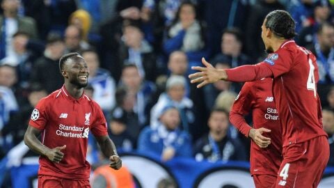 Keita celebra su gol ante el Oporto