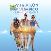 Cartel del V Triatlón Olímpico Ciudad de Elche.