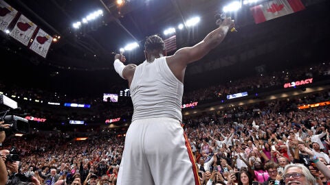 Dwyane Wade se despide de la afici&oacute;n de Miami