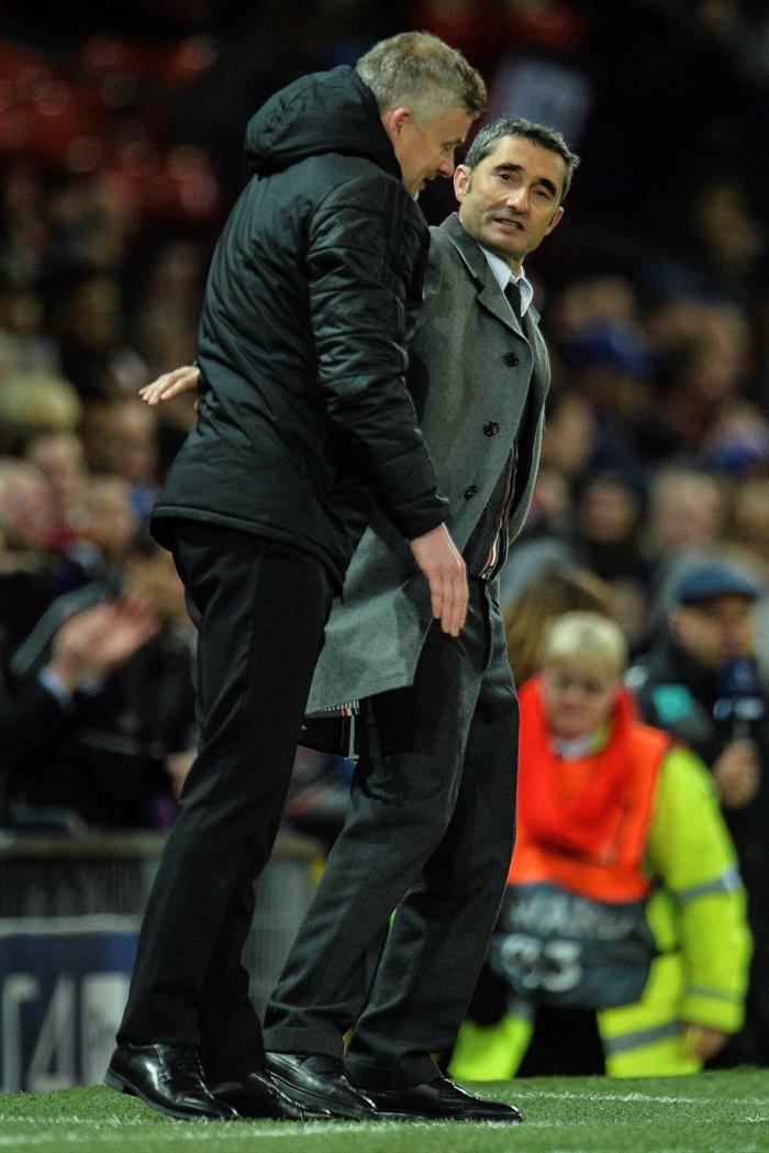 Ernesto Valverde: "Es un resultado corto porque sabemos cómo se las gasta el United fuera de casa pero nos vamos contentos" Ernesto Valverde: "Es un resultado corto porque sabemos cómo se las gasta el United fuera de casa pero nos vamos contentos"