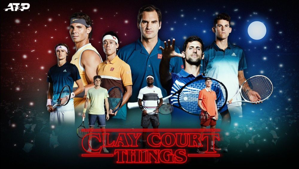 El cartel de la ATP en el que Nadal aparece en plano secundario
