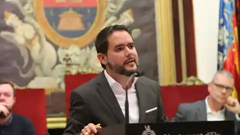 David Caballero, concejal no adscrito en el Ayuntamiento de Elche. David Caballero, concejal no adscrito en el Ayuntamiento de Elche.