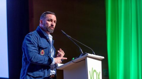 El presidente de Vox, Santiago Abascal