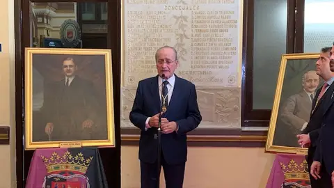 Francisco de la Torre, en el acto de conmemoración del primer centenario de la Casona del Parque Alcalde de Málaga