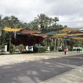 Paseo de la Estación de Elche, lugar en el que se va a instalar en nuevo racó 'Festi Elx'. Paseo de la Estación de Elche, lugar en el que se va a instalar en nuevo racó 'Festi Elx'.