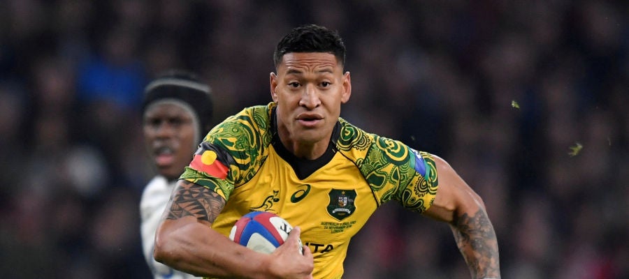 Israel Folau, durante un partido Israel Folau, durante un partido