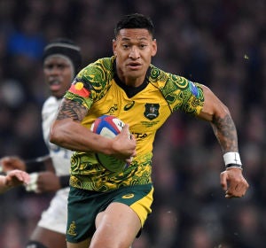 Israel Folau, durante un partido Israel Folau, durante un partido