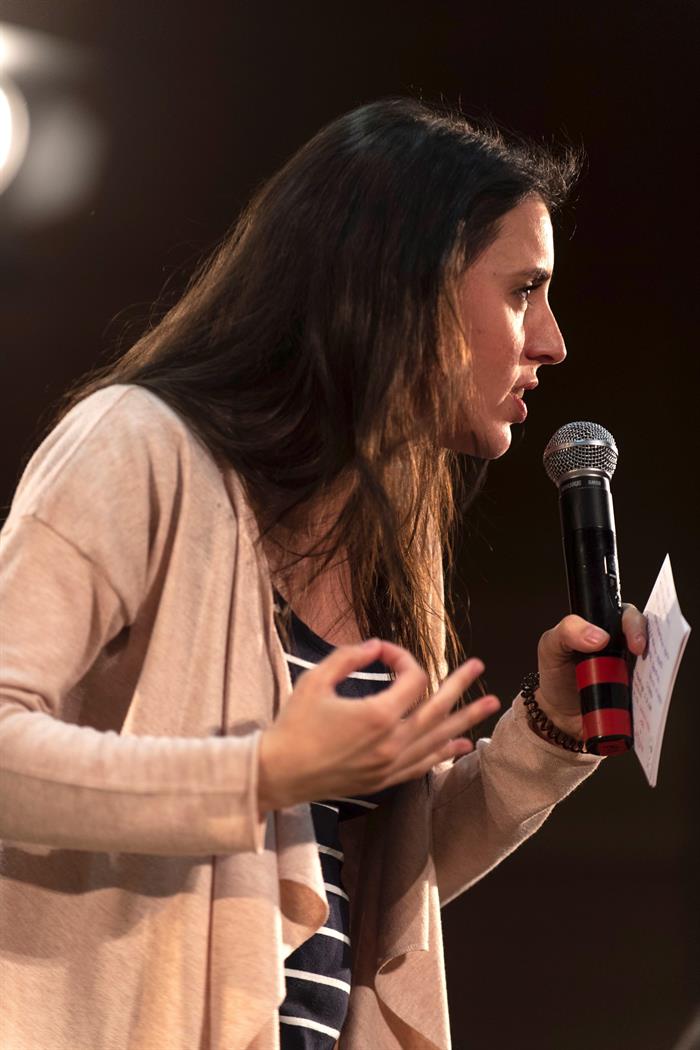 Irene Montero: "Tras las elecciones del 28 de abril hay tres opciones de Gobierno y sólo una progresista con Unidas Podemos" Irene Montero: "Tras las elecciones del 28 de abril hay tres opciones de Gobierno y sólo una progresista con Unidas Podemos"