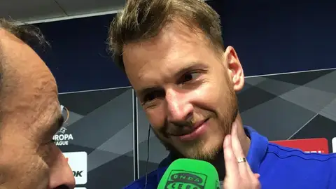 El portero del Valencia, Neto. El portero del Valencia, Neto.