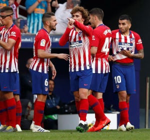 Griezmann celebra su gol contra el Celta Griezmann celebra su gol contra el Celta