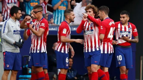 Griezmann celebra su gol contra el Celta