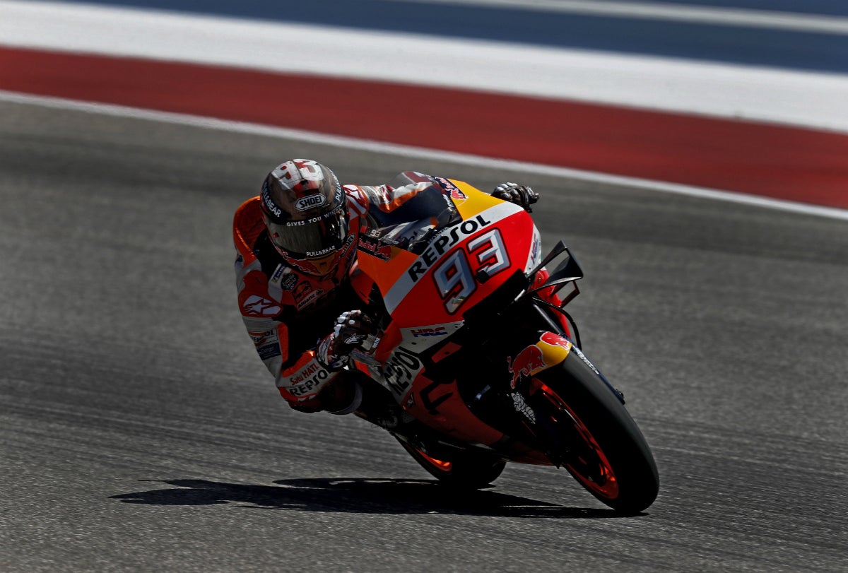 Pole para Marc Márquez en 'su' circuito de Las Américas en Austin Pole para Marc Márquez en 'su' circuito de Las Américas en Austin