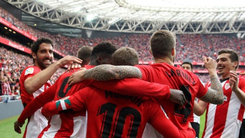 El Athletic celebra un gol
