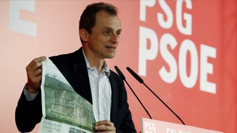 Pedro Duque en un mitin en Lugo 