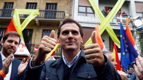 Albert Rivera en un acto en Renteria Albert Rivera en un acto en Renteria