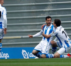 Juanmi celebra un gol Juanmi celebra un gol