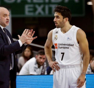 Pablo Laso, con Campazzo Pablo Laso, con Campazzo