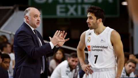 Pablo Laso, con Campazzo