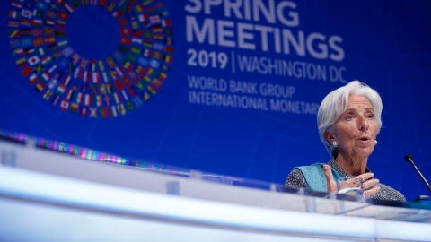 La directora gerente del FMI, Christine Lagarde