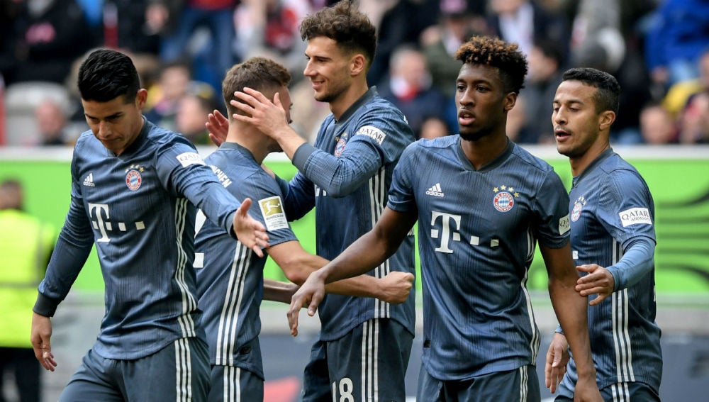 El Bayern celebra un gol