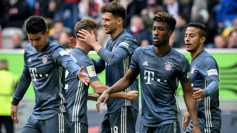 El Bayern celebra un gol El Bayern celebra un gol