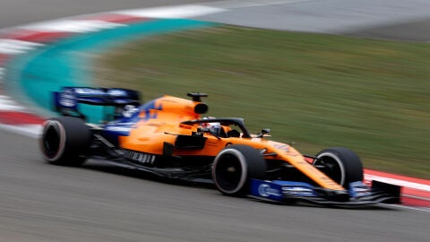 Carlos Sainz, durante el GP de China