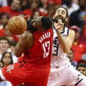 James Harden y Ricky Rubio James Harden y Ricky Rubio