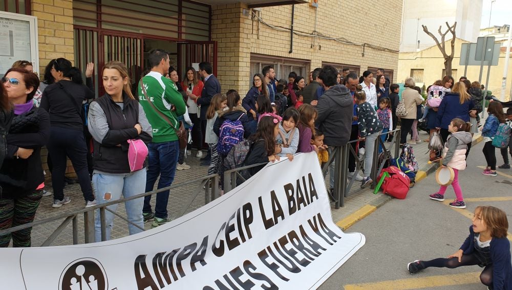 CEIP La Baia protestas