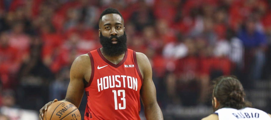 James Harden y Ricky Rubio James Harden y Ricky Rubio