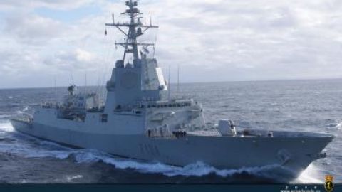La fragata del ej&eacute;rcito M&eacute;ndez N&uacute;&ntilde;ez