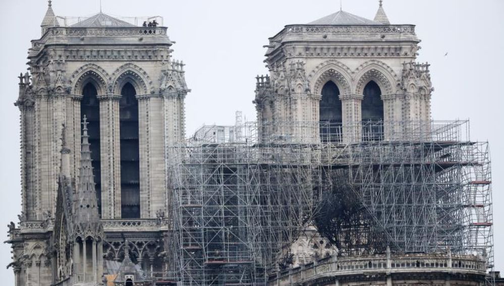 La catedral de Notre Dame tras el incendio
