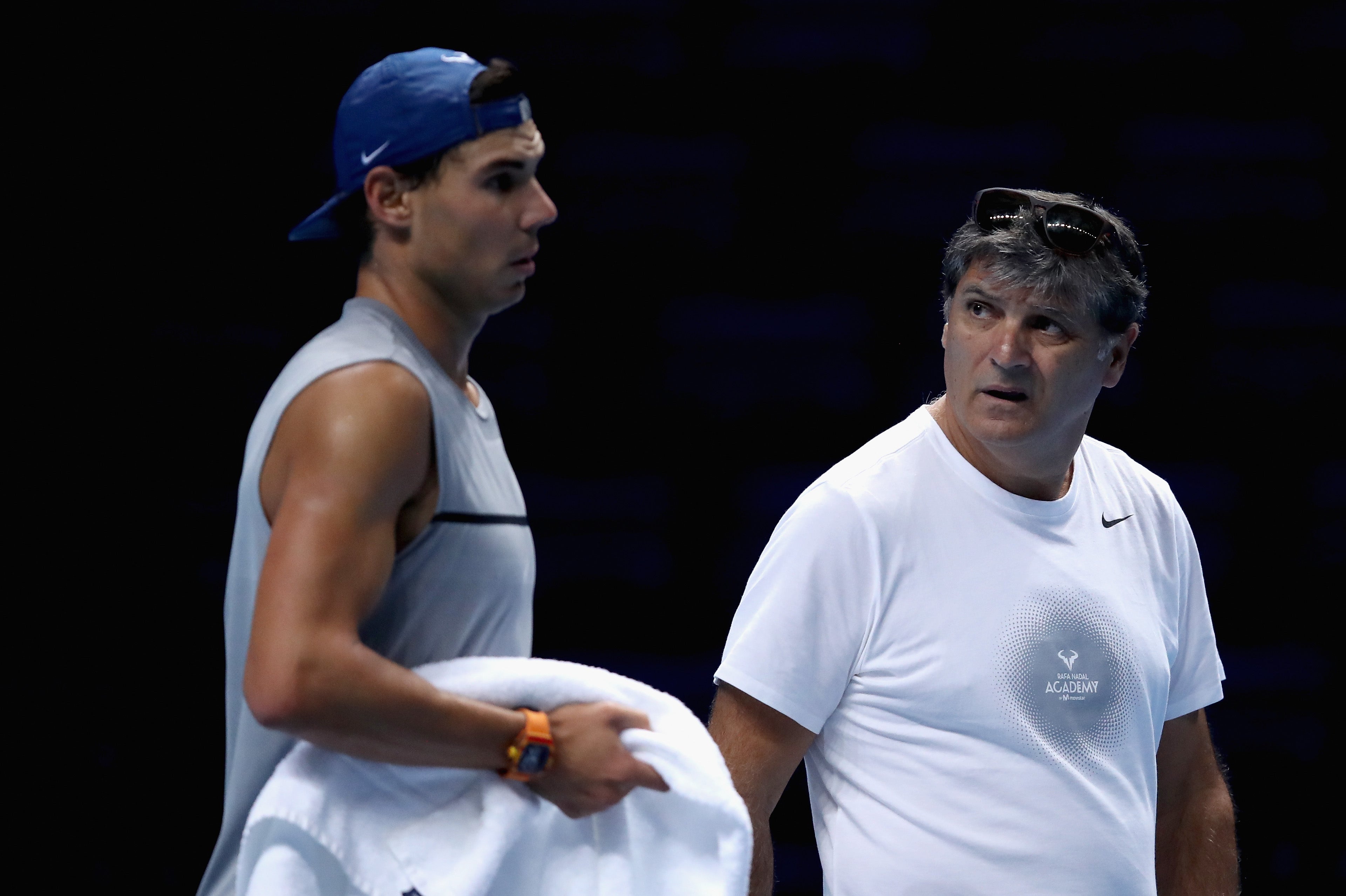 Toni Nadal: "El partido está realmente complicado" Toni Nadal: "El partido está realmente complicado"