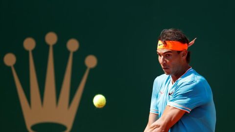 Rafa Nadal, en un partido en Montecarlo. 
