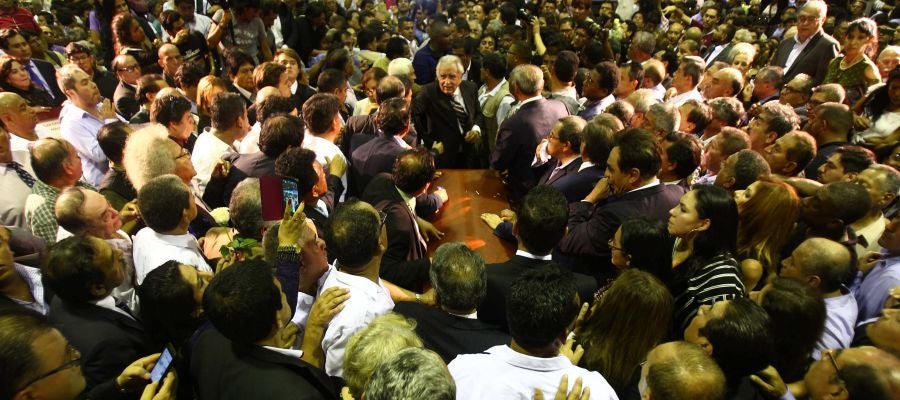El féretro del ex presidente Alan Garcia El féretro del ex presidente Alan Garcia