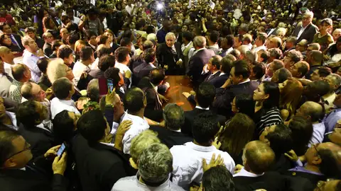 El féretro del ex presidente Alan Garcia El féretro del ex presidente Alan Garcia