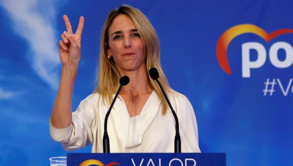 La candidata del PPC por Barcelona a las generales, Cayetana Álvarez de Toledo