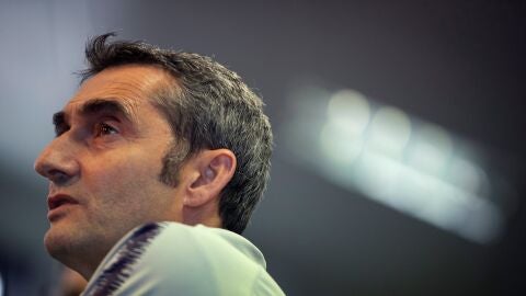 Ernesto Valverde, en rueda de prensa