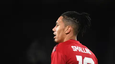 Smalling, en un partido Smalling, en un partido