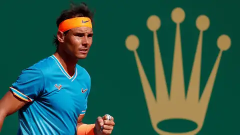 Rafa Nadal celebra un punto ante Pella Rafa Nadal celebra un punto ante Pella