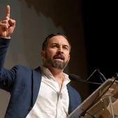 Santiago Abascal durante un acto en Granada Santiago Abascal durante un acto en Granada