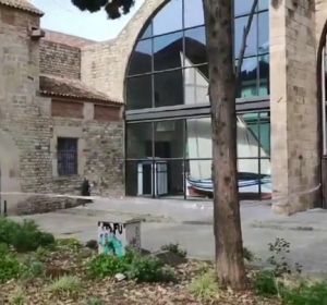 Lugar de la brutal agresión y violación en Las Ramblas Lugar de la brutal agresión y violación en Las Ramblas