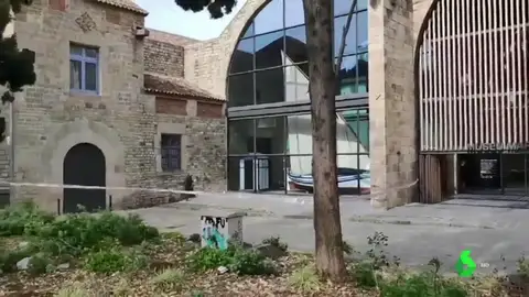 Lugar de la brutal agresión y violación en Las Ramblas Lugar de la brutal agresión y violación en Las Ramblas