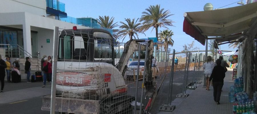 Obras de soterramiento de contenedores en la Playa de Palma Obras de soterramiento de contenedores en la Playa de Palma
